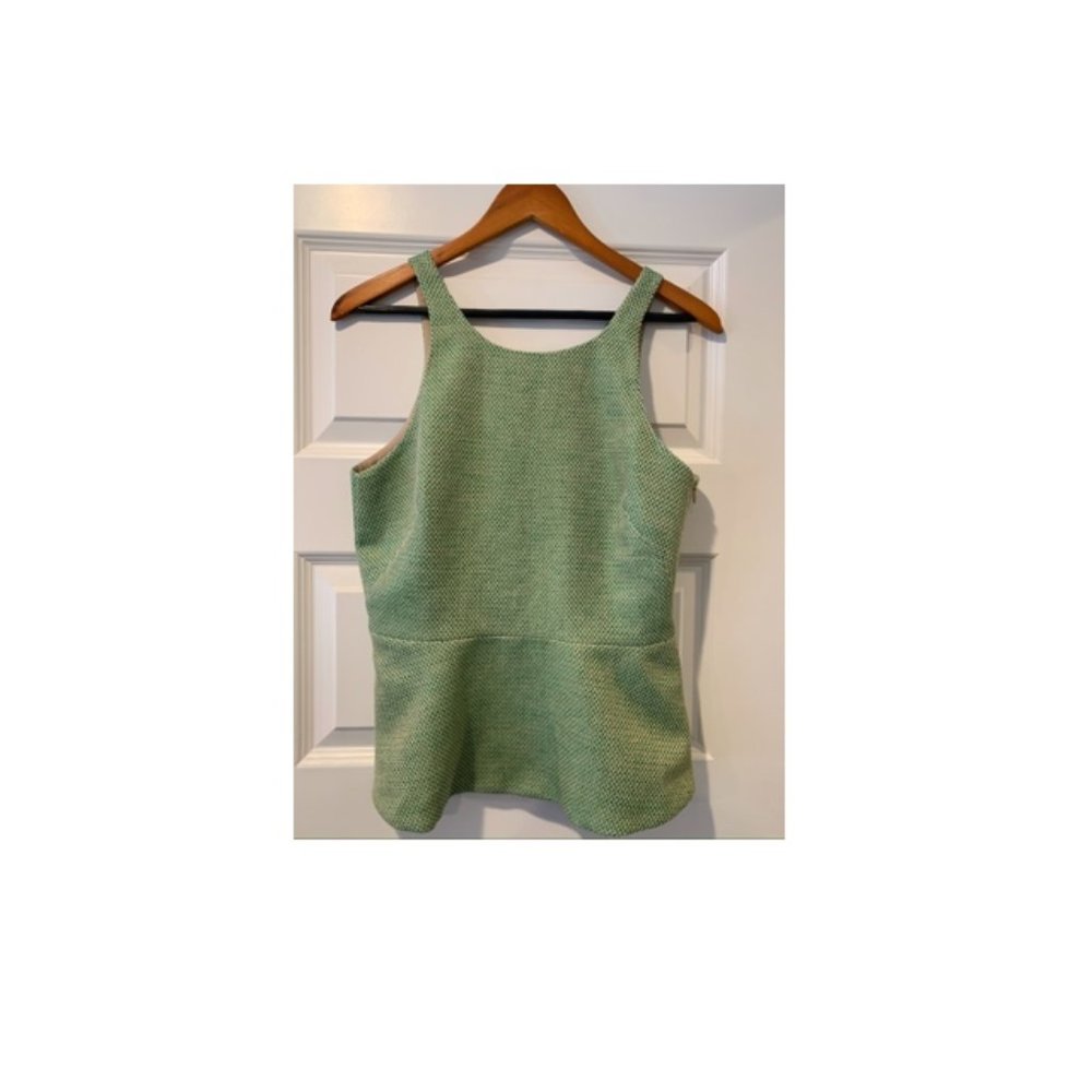 Banana Republic green tweed shell tank